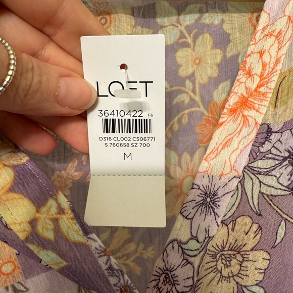 LOFT Multicolor Floral Dress - Picture 6 of 7